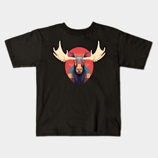 Cool Moose, Forest Animal Kids T-Shirt